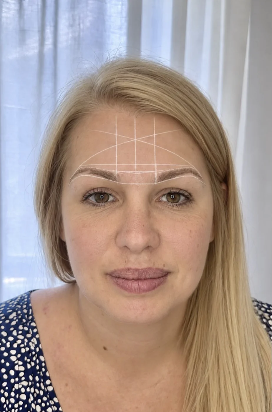 Brow mapping before treatment